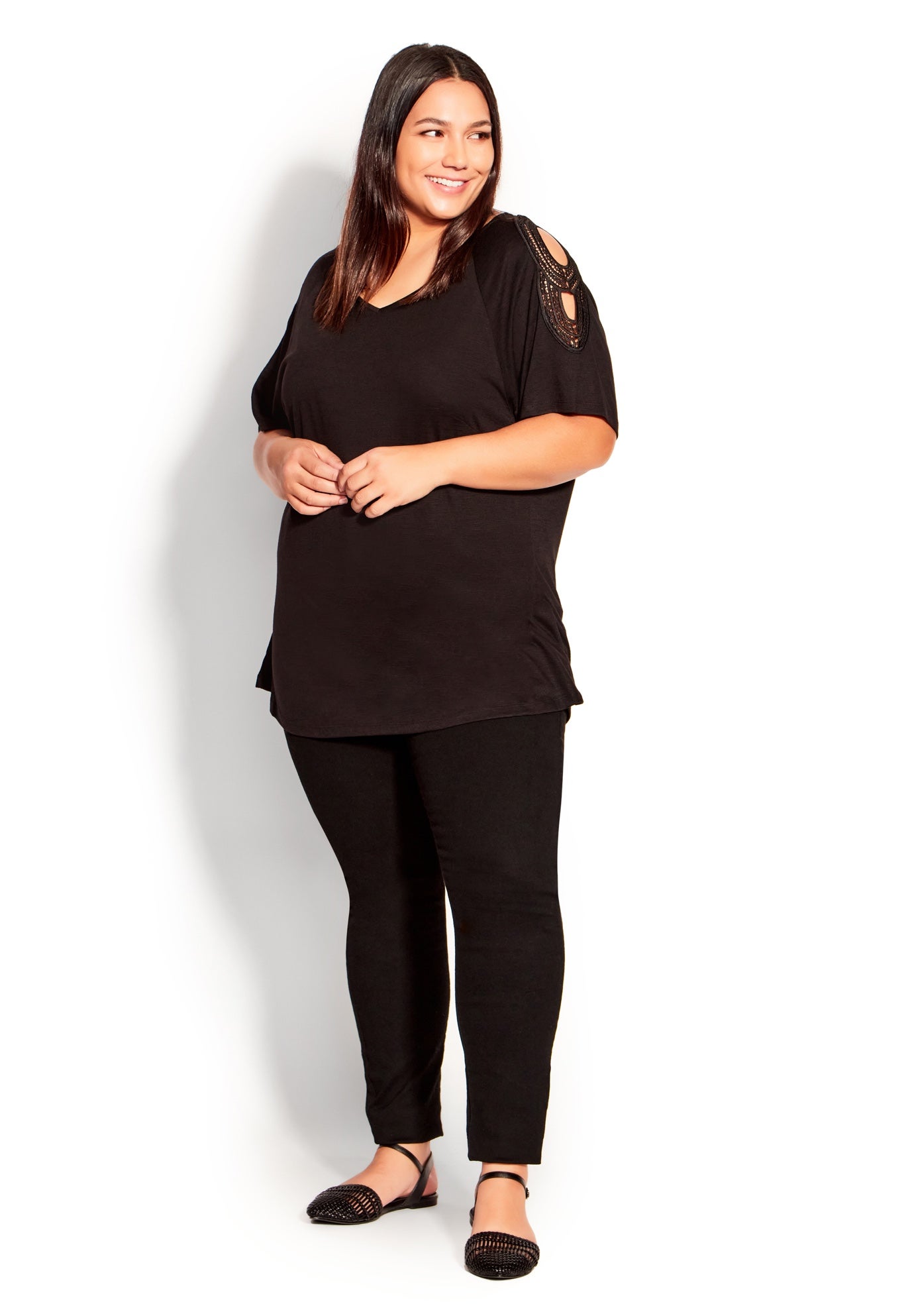 Crochet Cut Out Top image number 3