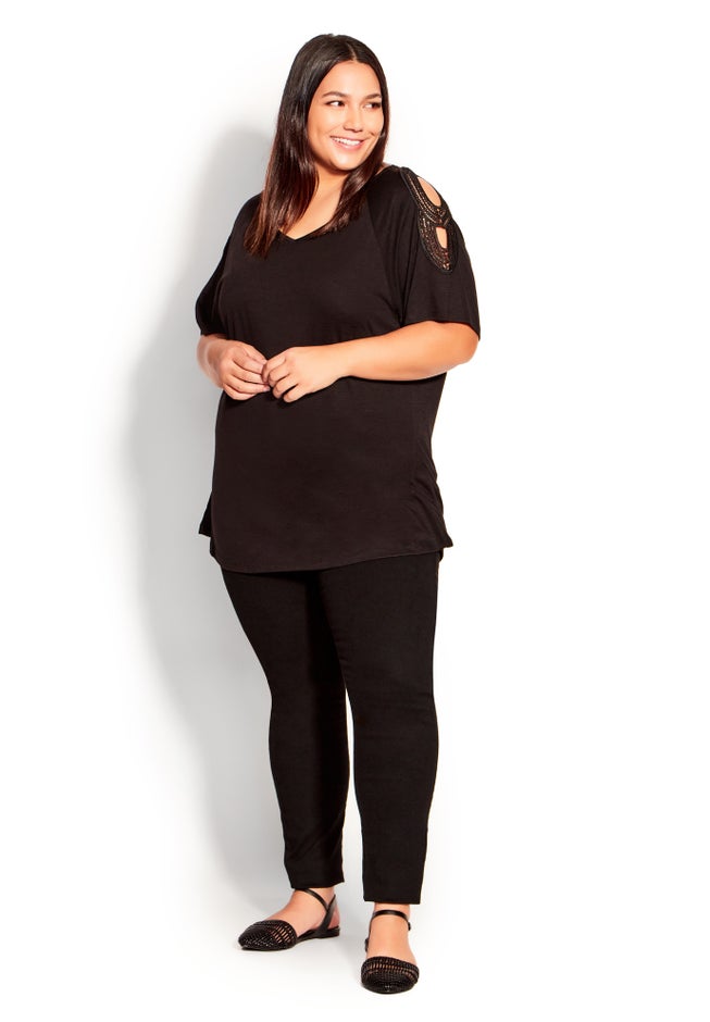 Crochet Cut Out Top image number 3