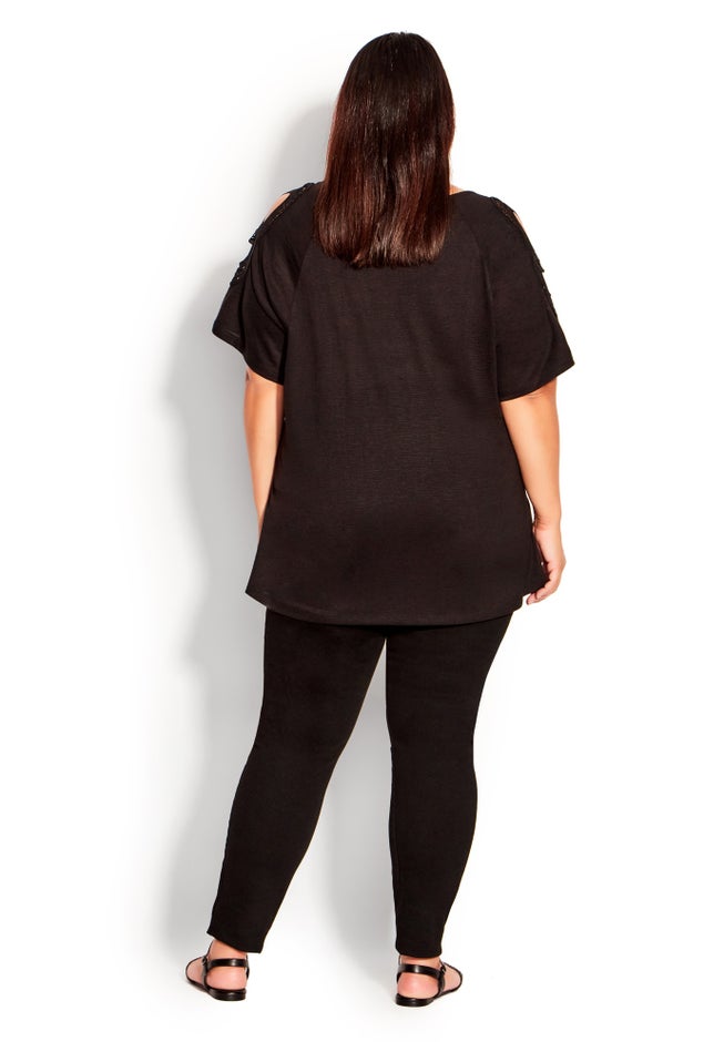 Crochet Cut Out Top image number 4