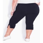 Super Stretch Split Hem Capri image number null