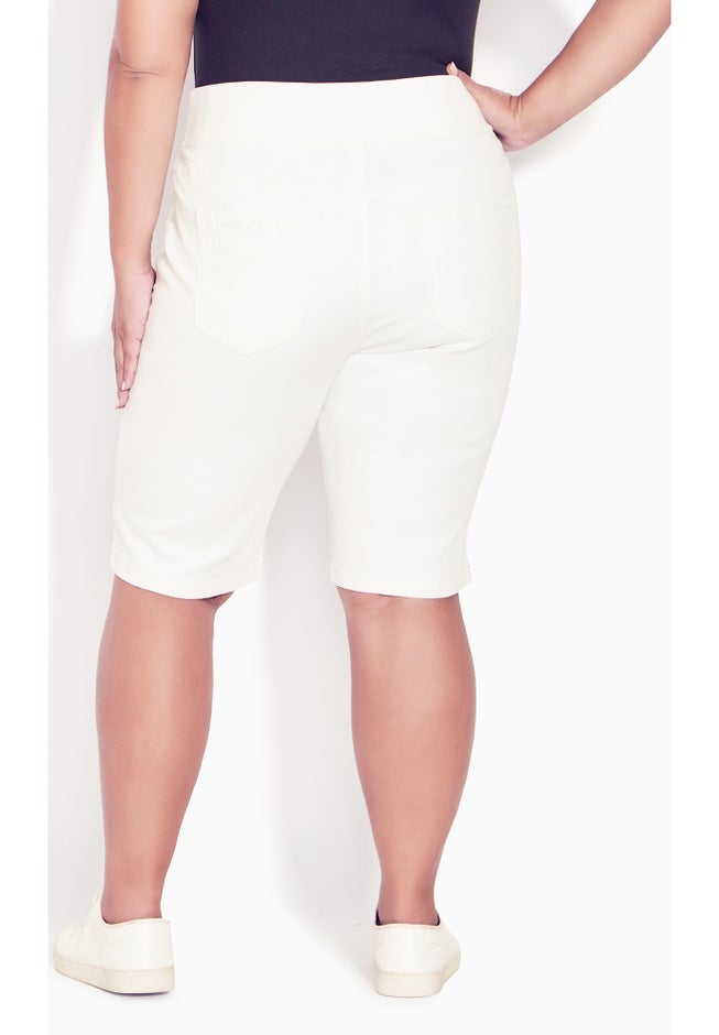 Butter Denim Pull On Short image number 1