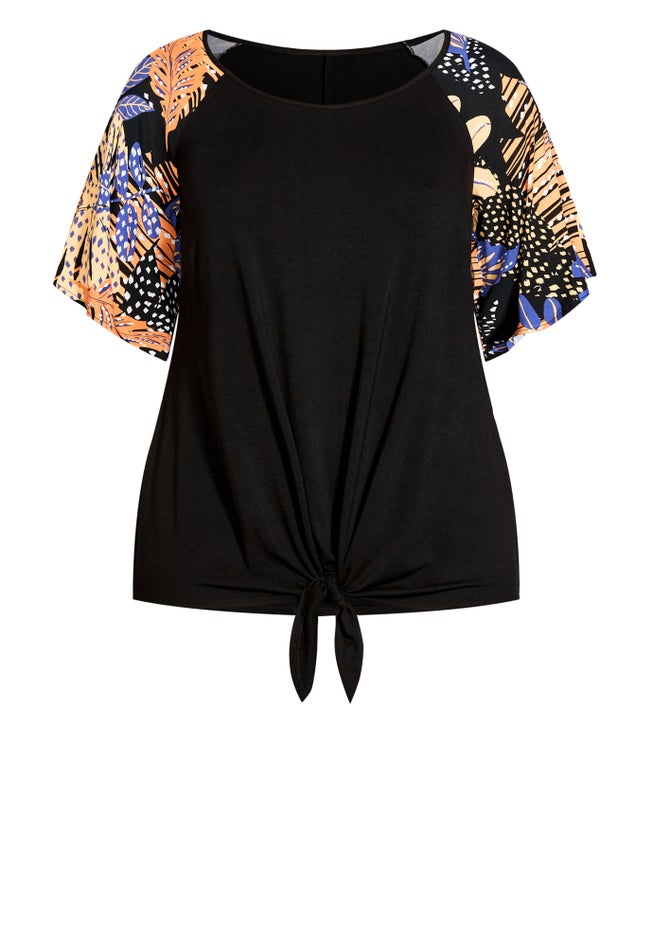 Gretta Tie Front Top image number null