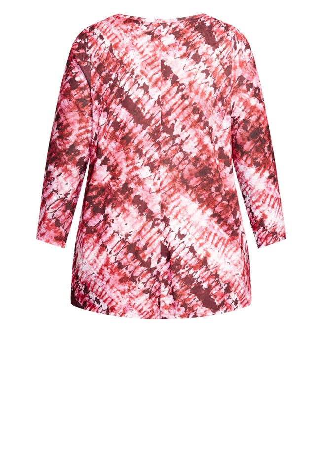 Tie Dye Print Top image number null