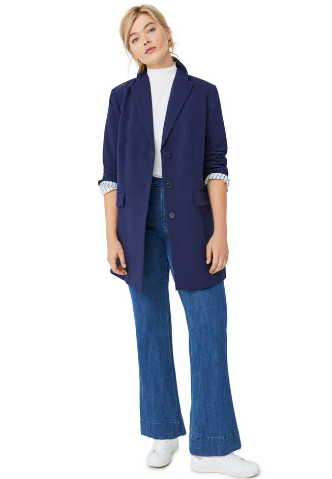 High-Waist Wide-Leg Stretch Jeans image number 3