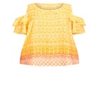 Cold Shoulder Frill Top image number null