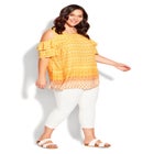 Cold Shoulder Frill Top image number null