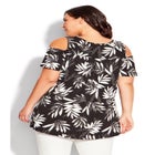 Claire Cold Shoulder Print Tunic image number null