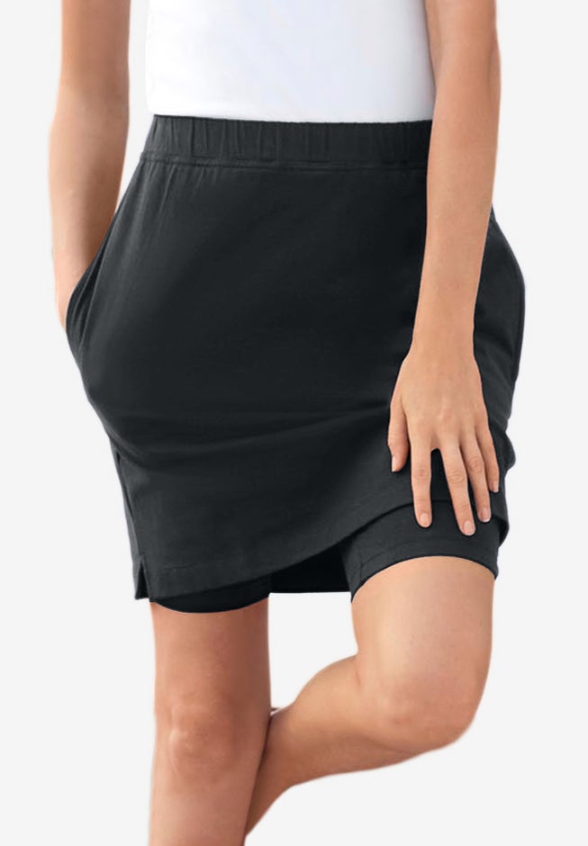 Stretch Cotton Skort image number 5