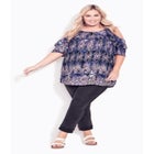 Frill Cold Shoulder Top image number null