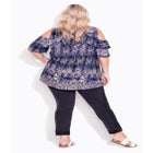 Frill Cold Shoulder Top image number null