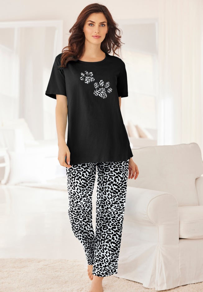 Graphic Tee PJ Set image number 5