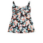 Twist Print Swim Dress image number null