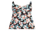 Twist Print Swim Dress image number null