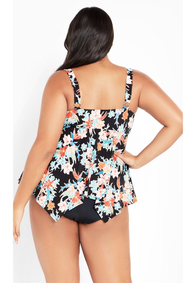 Sharkbite Print Tankini Top image number 1