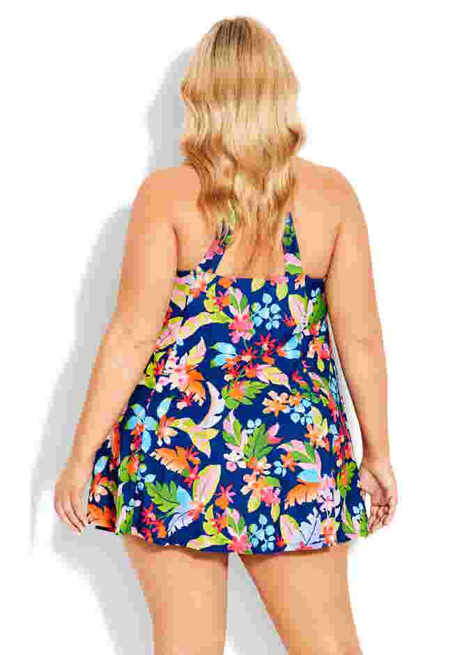 Halter Back Swim Dress image number 3