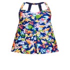 Halter Back Swim Dress image number null