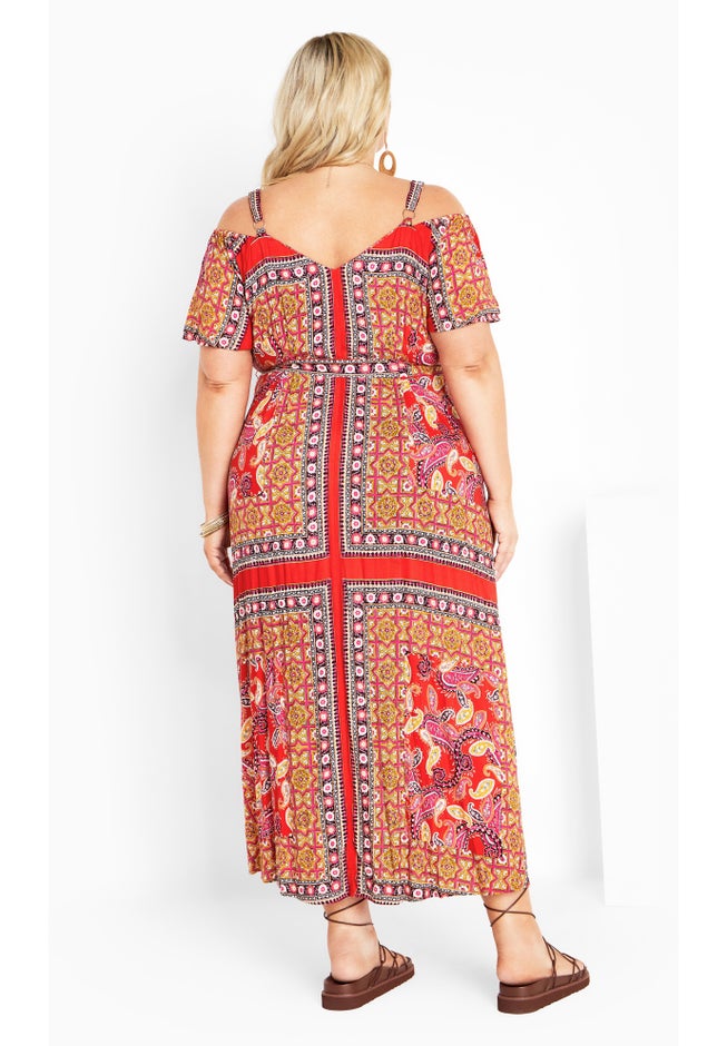 Zoey Cold Shoulder Maxi Dress image number null