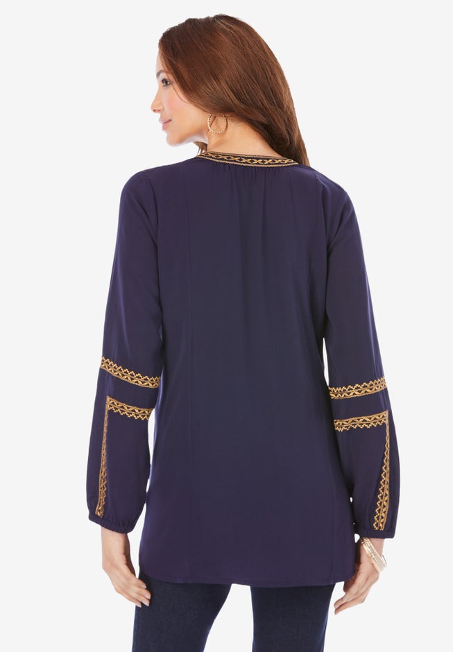 Embroidered Boho Tunic image number 1