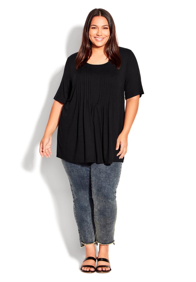 Knit Pleated Top image number null