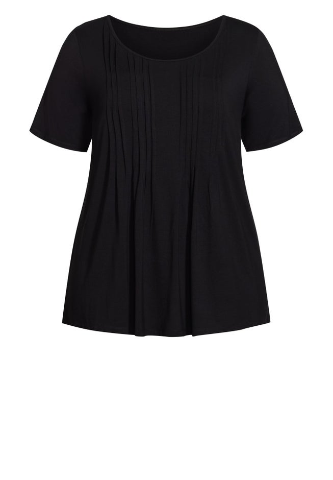 Knit Pleated Top image number null