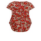 Button Pleat Print Top image number null