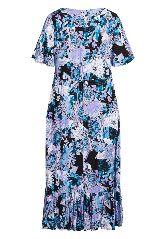 Sasha Flutter Sleeve Maxi Dress image number null