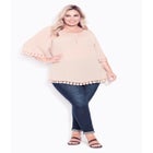 Ember Lace Trim Top image number null