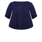 Sandy Pintuck Plain Shirt image number null