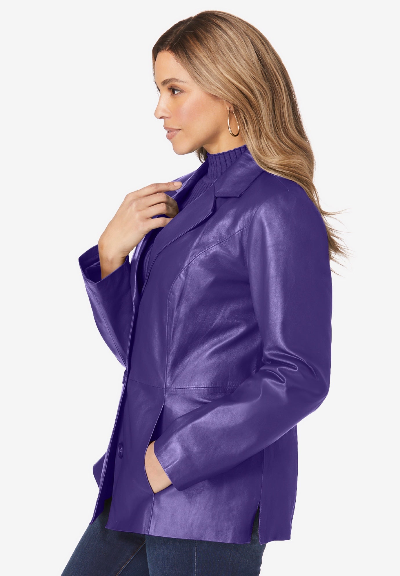 Leather Blazer image number 3
