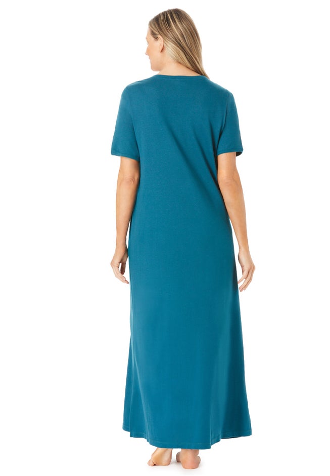 V-Neck Short Sleeve Maxi Lounger image number 1