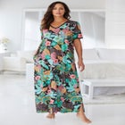 V-Neck Short Sleeve Maxi Lounger image number null