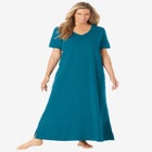 V-Neck Short Sleeve Maxi Lounger image number null
