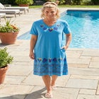 V-Neck Short Sleeve Short T-Shirt Lounger image number 5