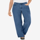 Perfect Relaxed All-Cotton Denim Five-Pocket Jeans image number null