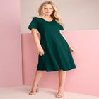 Ponte Flared Dress image number null