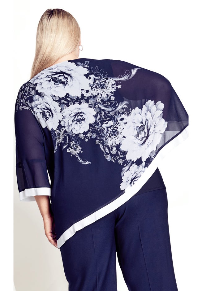 Audrey Overlay Print Top image number null