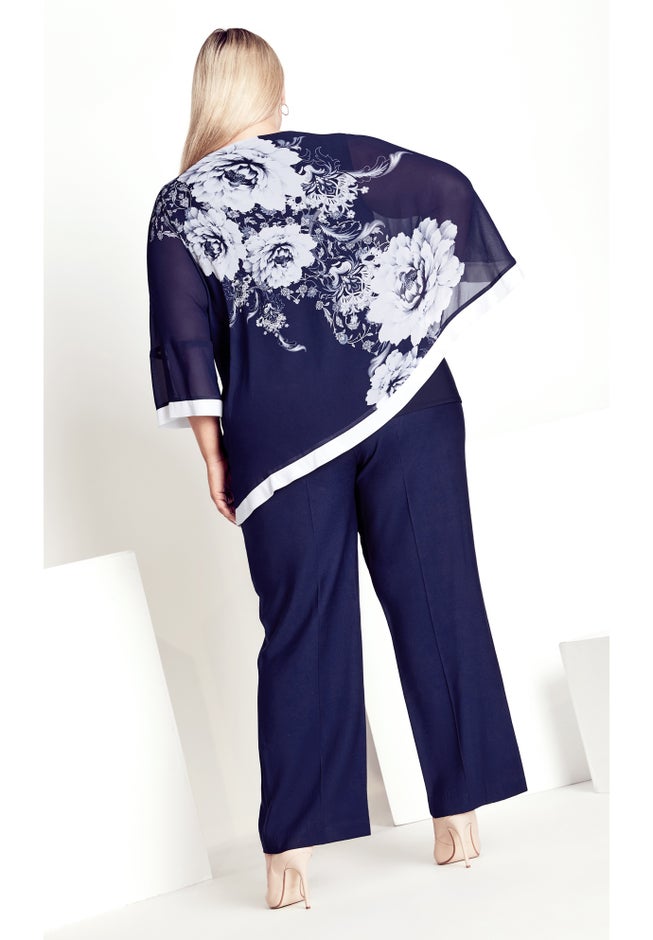 Audrey Overlay Print Top image number null