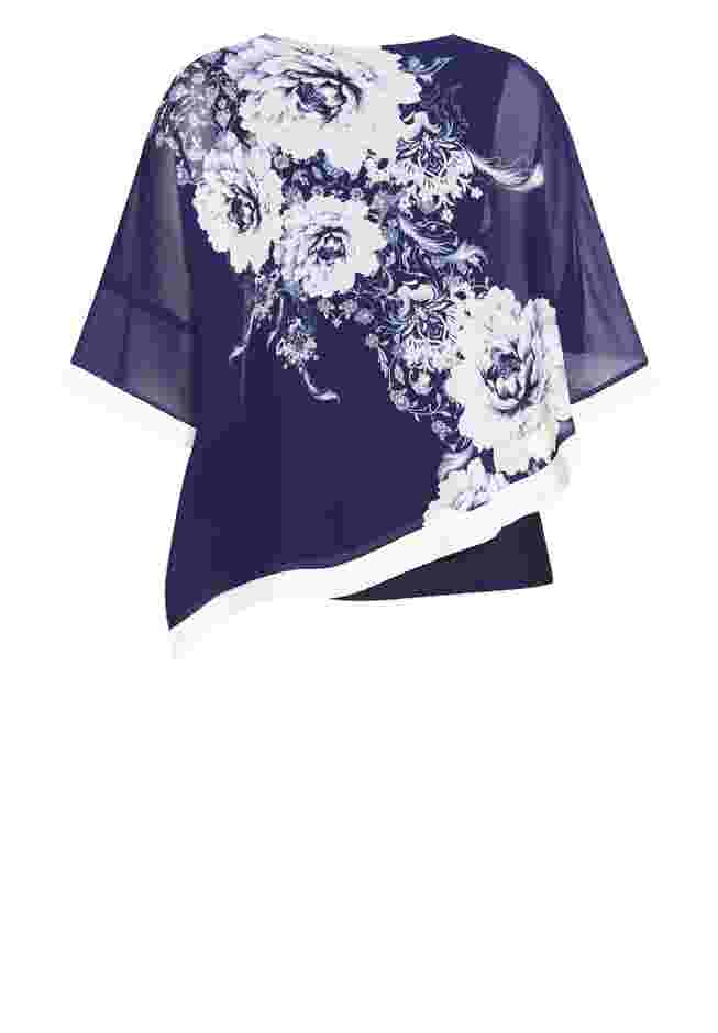 Audrey Overlay Print Top image number 7