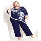 Audrey Overlay Print Top image number null