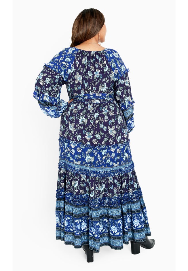 Willow Border Maxi Dress image number null