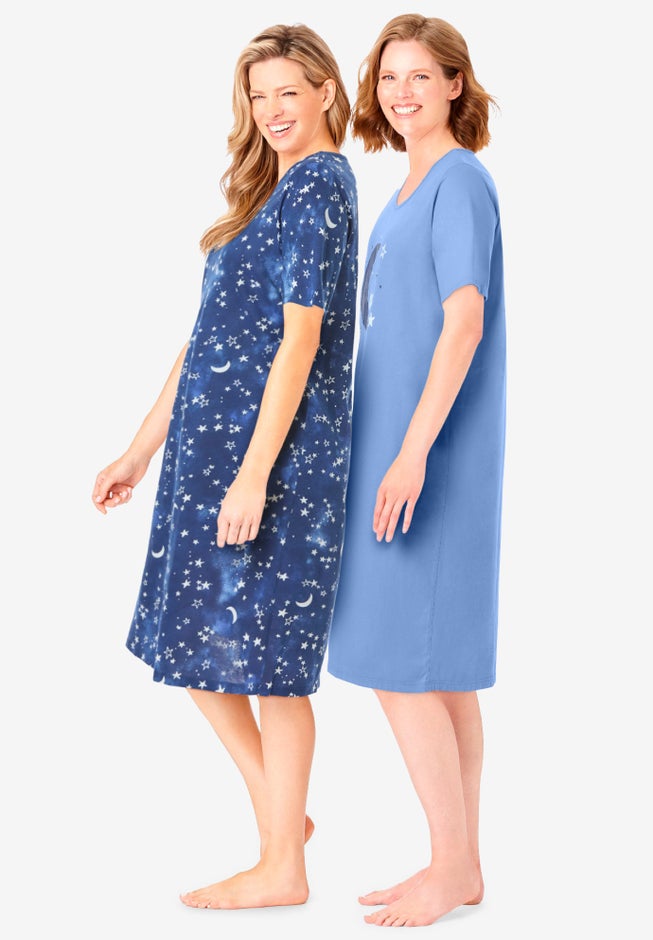 2-Pack Short-Sleeve Sleepshirt image number 3