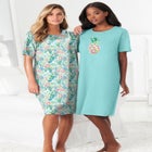 2-Pack Short-Sleeve Sleepshirt image number null