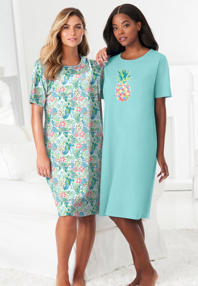 2-Pack Short-Sleeve Sleepshirt image number 6