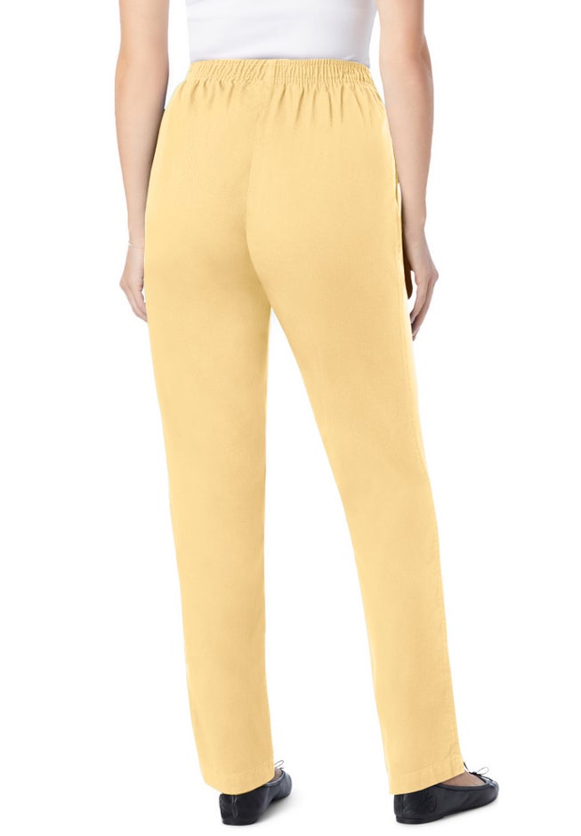 7-Day Straight-Leg Elastic-Waist Cotton Denim Pant image number 1