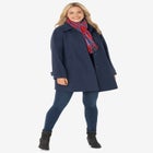 Wool-Blend Classic A-Line Coat image number null