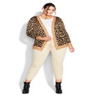 Longline Print Cardigan image number null