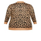 Longline Print Cardigan image number null