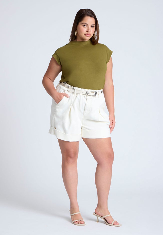 Triangle Studded Buckle Belt image number 1