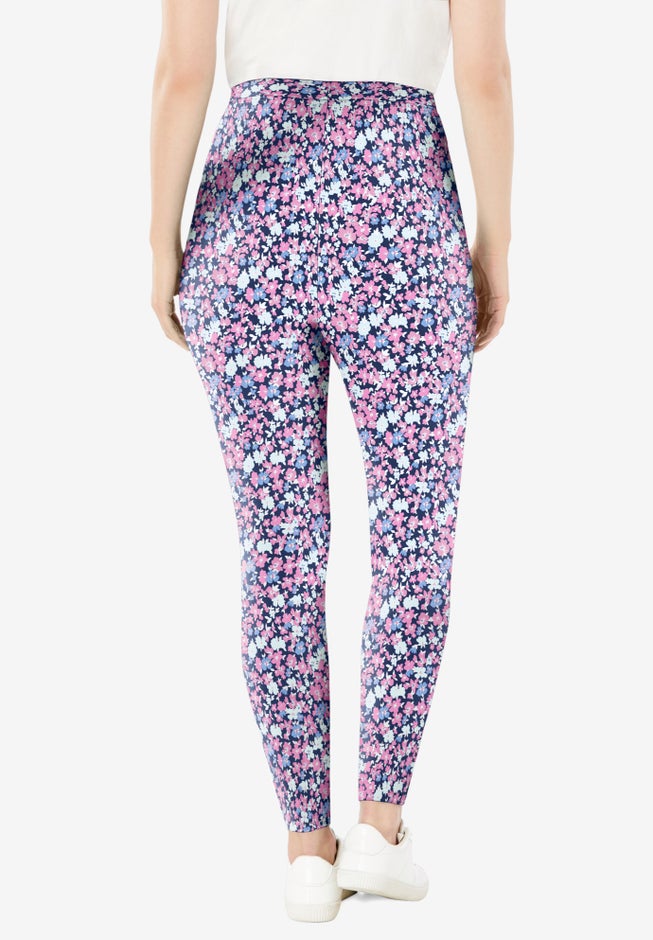 Stretch Cotton Printed Legging image number null