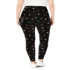 Stretch-Cotton Knit Pull-On Printed Leggings image number 1